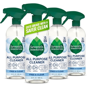 image:imageSeventh Generation All Purpose Cleaner Free amp Clear 23 oz Pack of 423 Fl Oz Pack of 4