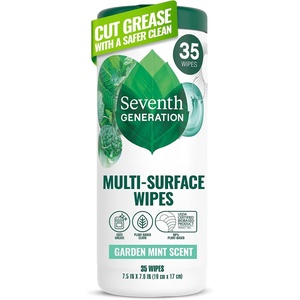 image:imageSeventh Generation MultiSurface Wipes Garden Mint scent 35 Wipes35 Count Pack of 1