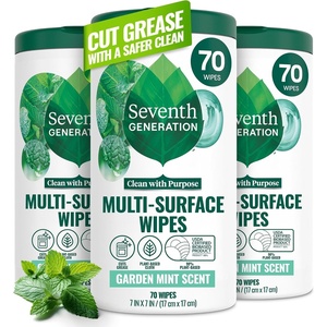 image:imageSeventh Generation MultiSurface Wipes Garden Mint scent 35 Wipes70 Count Pack of 3